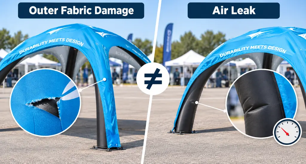 A Fabric Tear Does Not Always Mean An Air Leak