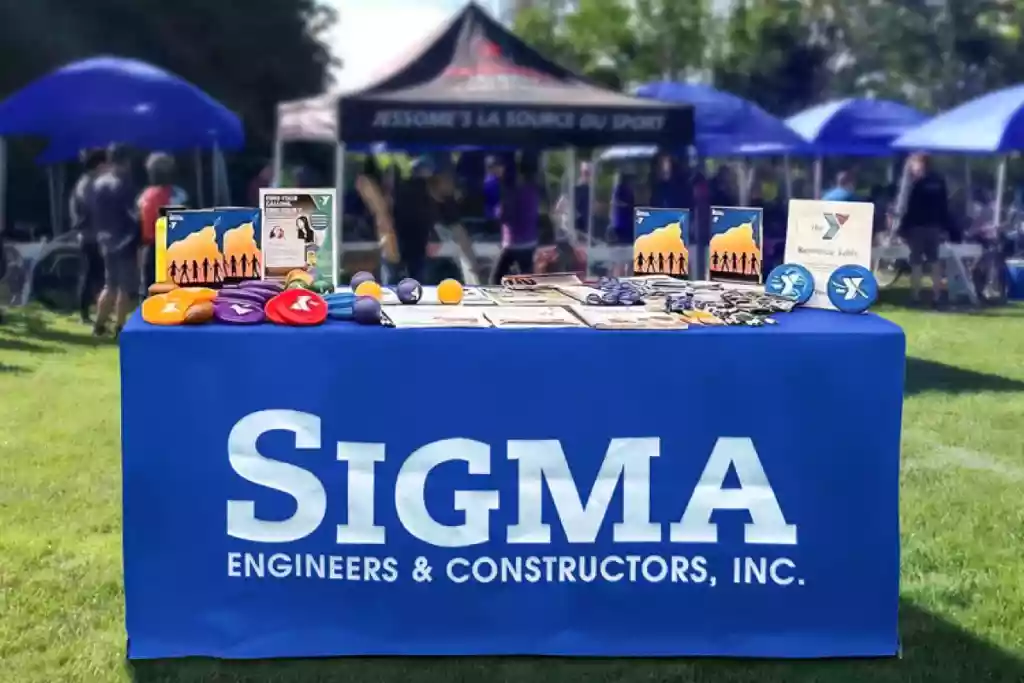 Put marketing materials on the table