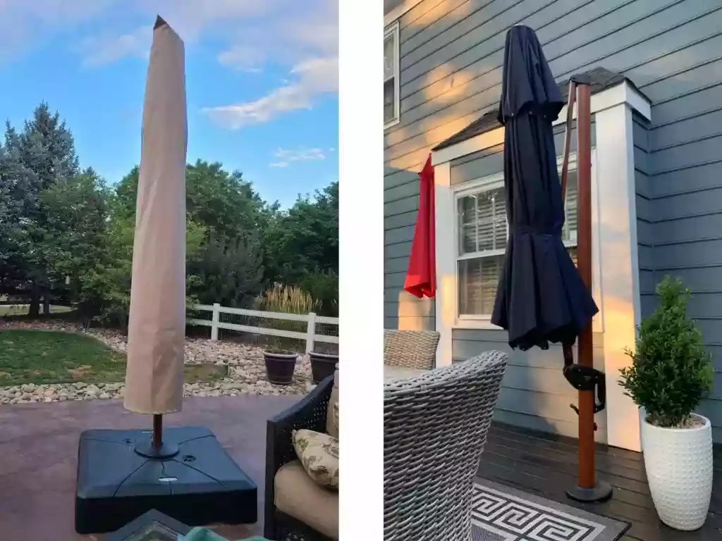 close umbrella when not in use