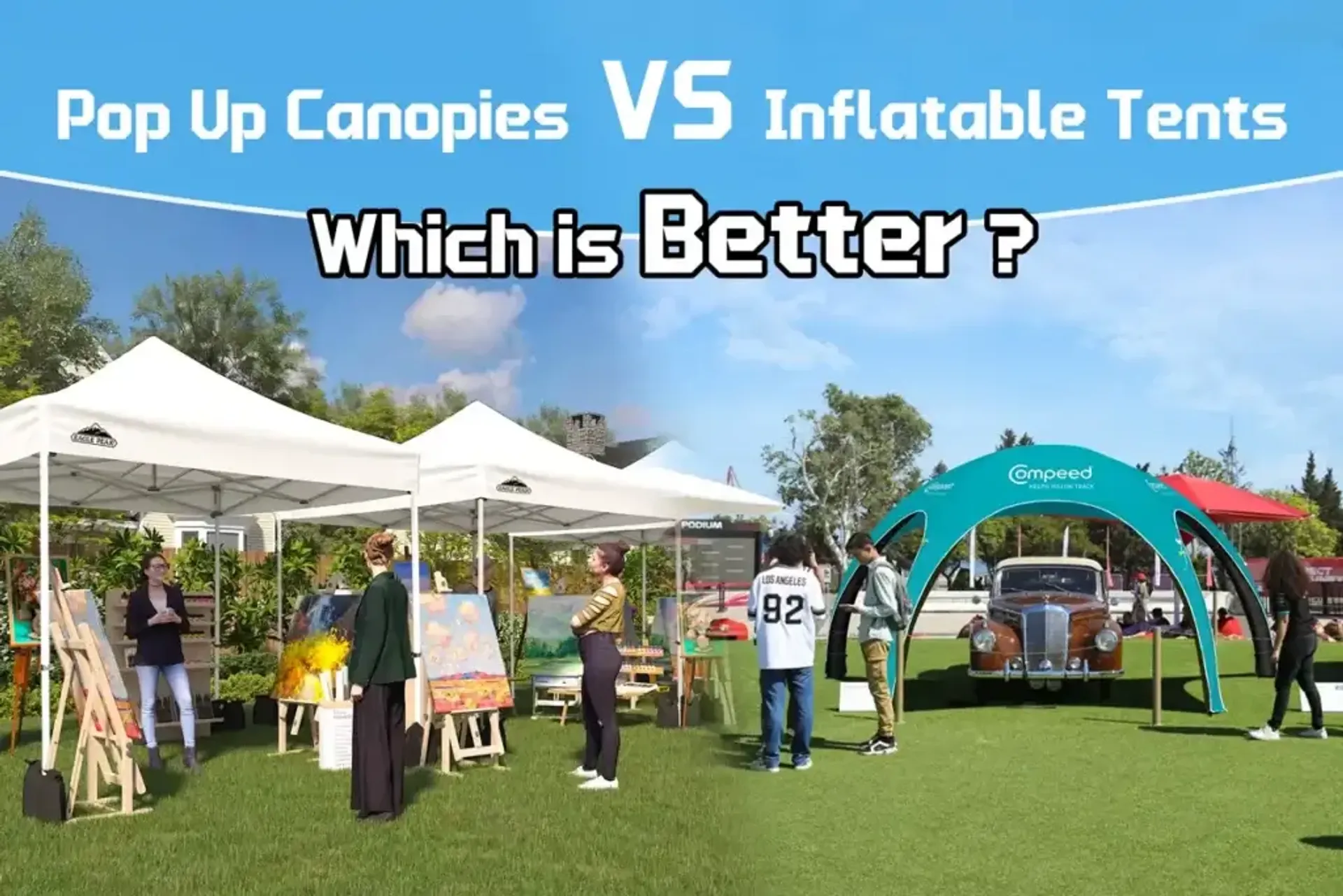 Pop-Up vs Inflatable Canopy Tents: Which Is Better for Events?