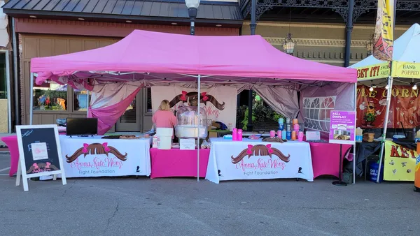 pop up tents at community events