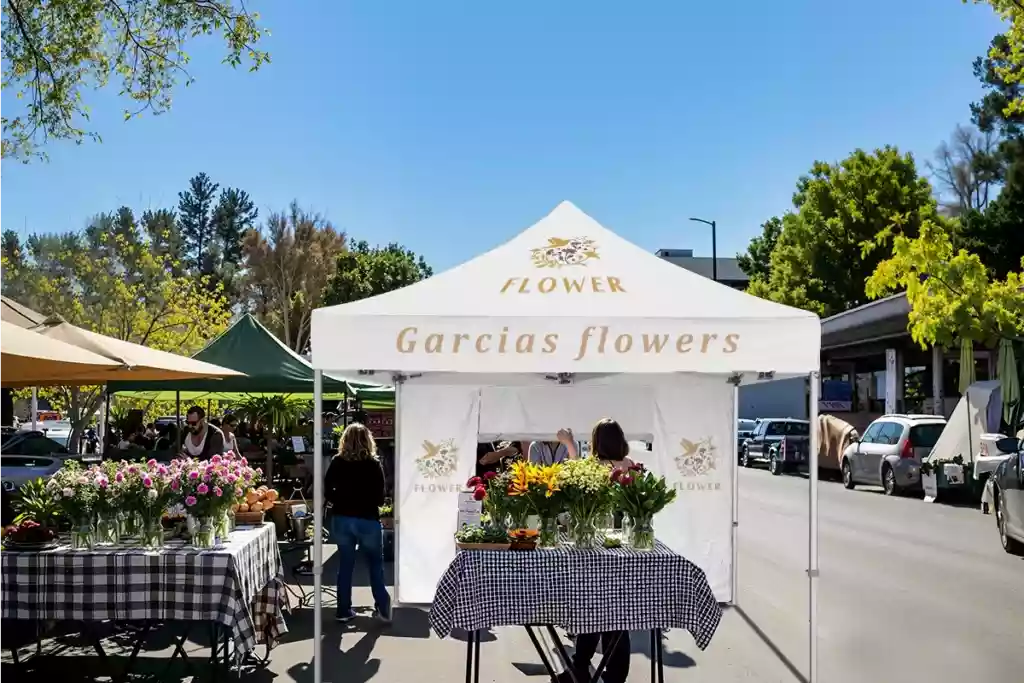 custom tent for flower stall