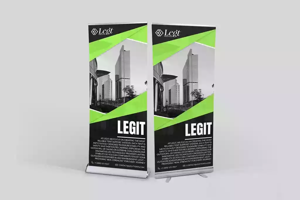 Customize retractable banner with logo