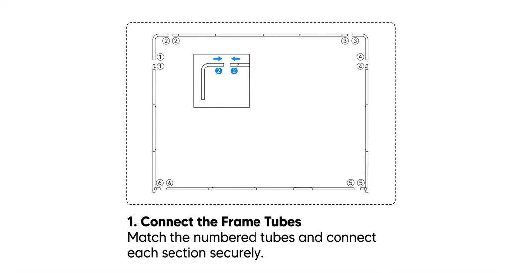 Connect the Frame Tubes