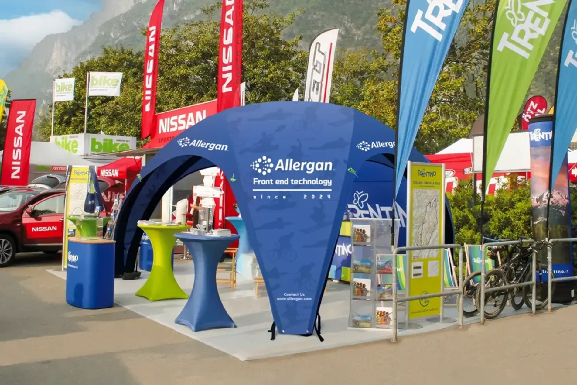 custom event inflatable tent with logo