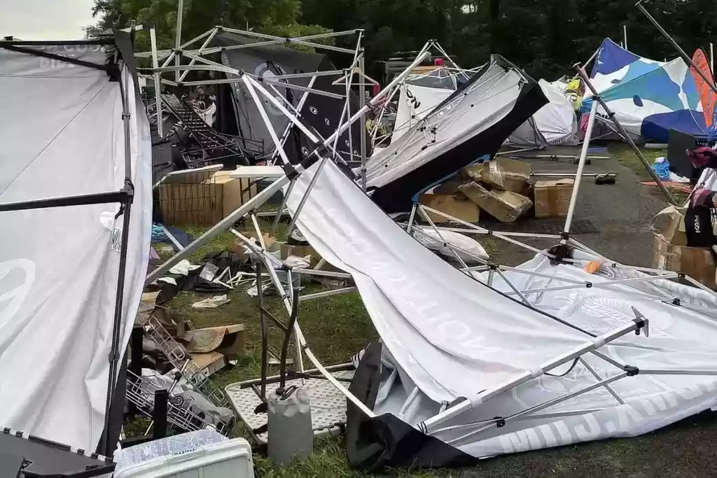 damaged canopy tents