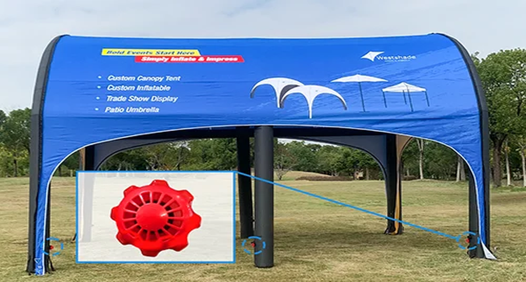 take a closer look inflatable tent