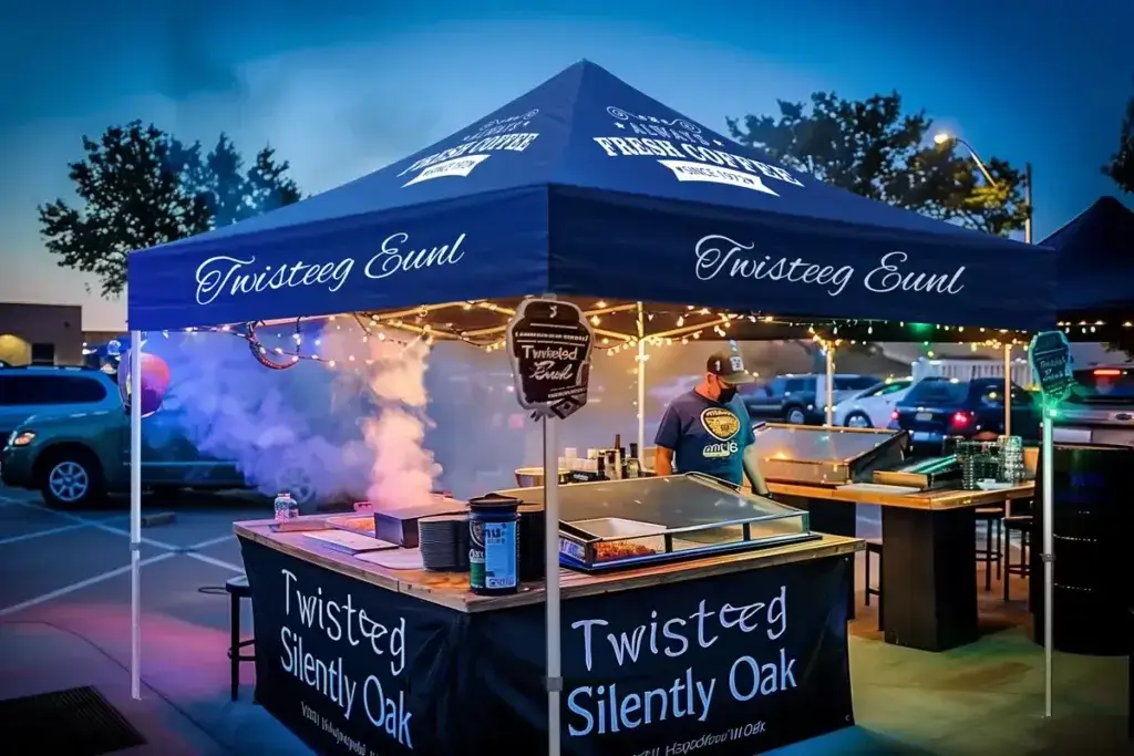 lighting your food booth