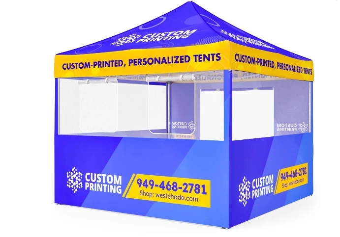 10x10 custom tent with function sidewalls