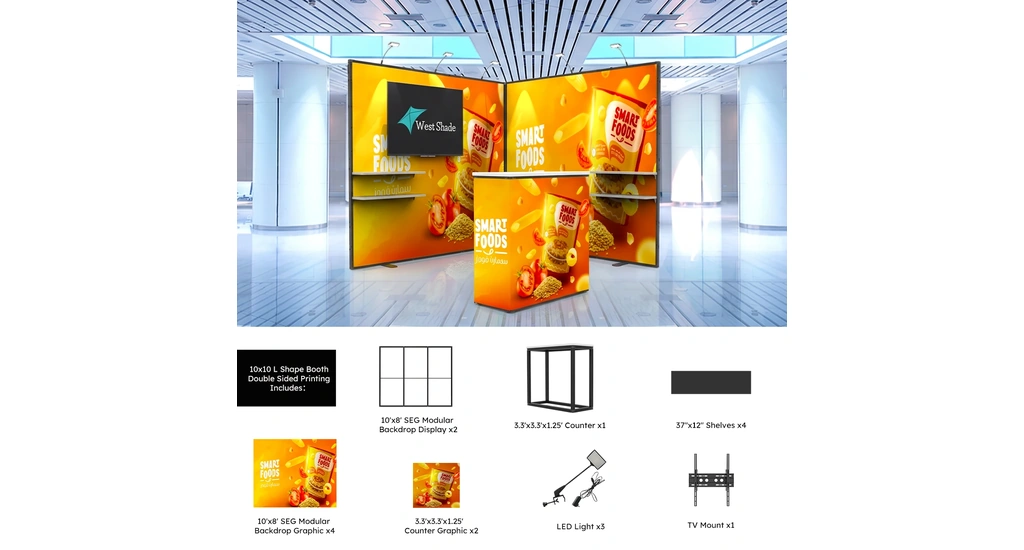 L shape Modular Trade Show Booth