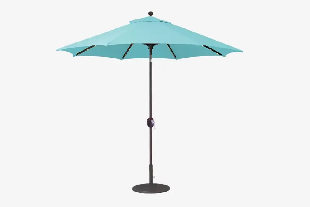 shadeusa led auto tilt umbrella