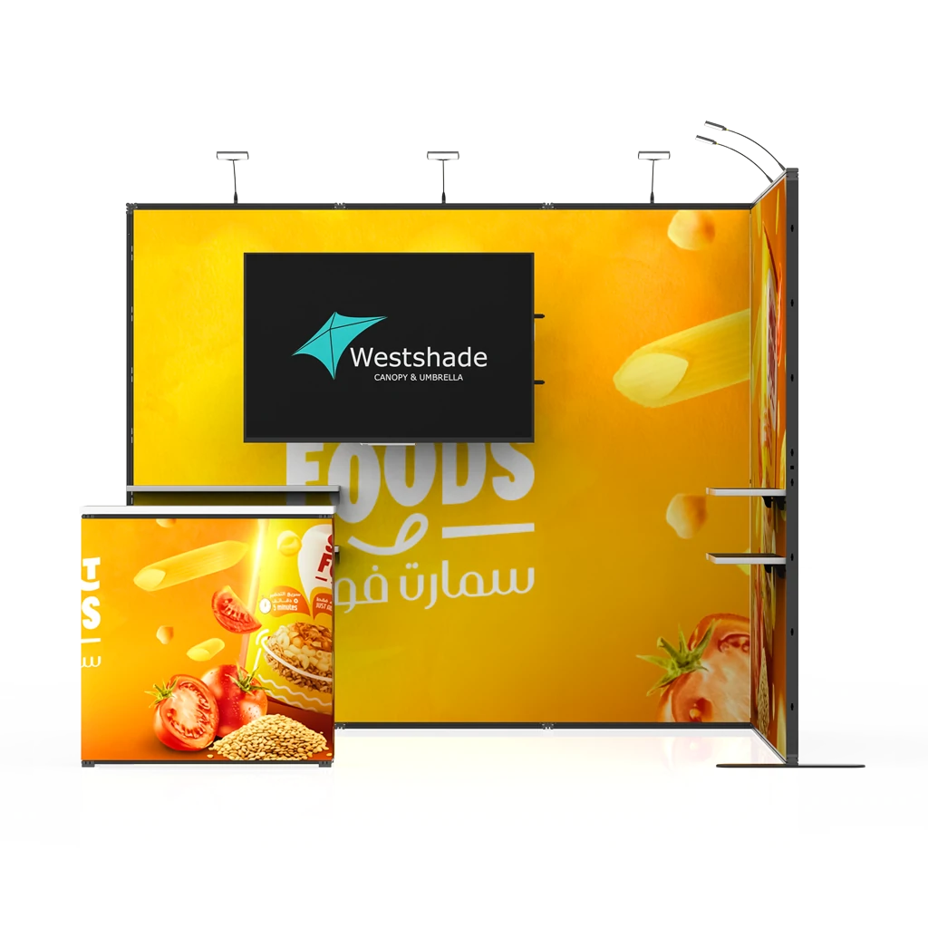 L-Shape modular trade show