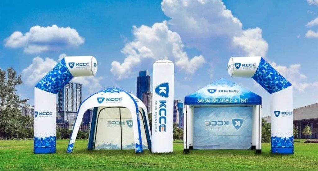 different types of constant air inflatable tent
