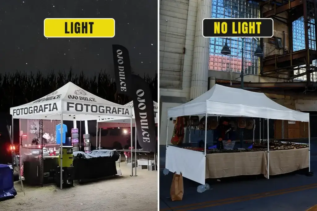 lighten your booth