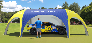 extended-inflatable-tent-with 1 Full Wall