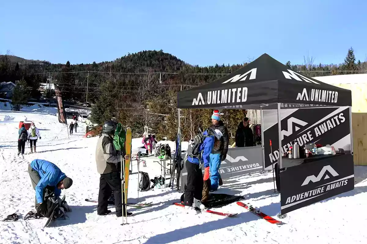 Winter ski canopy tent