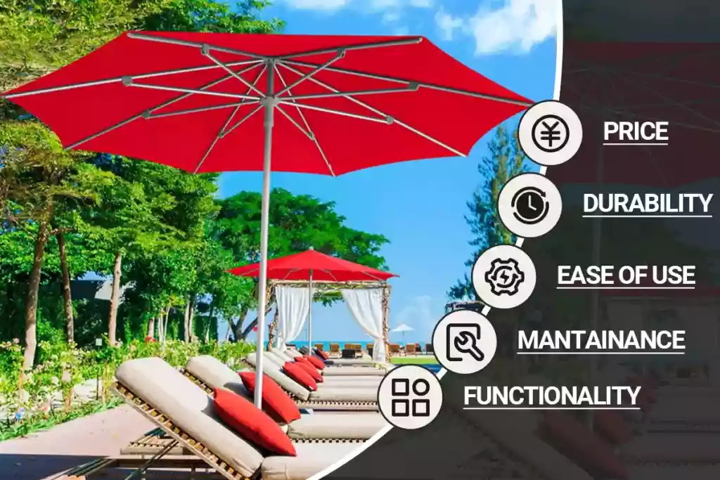 factors that affect the best outdoor umbrellas
