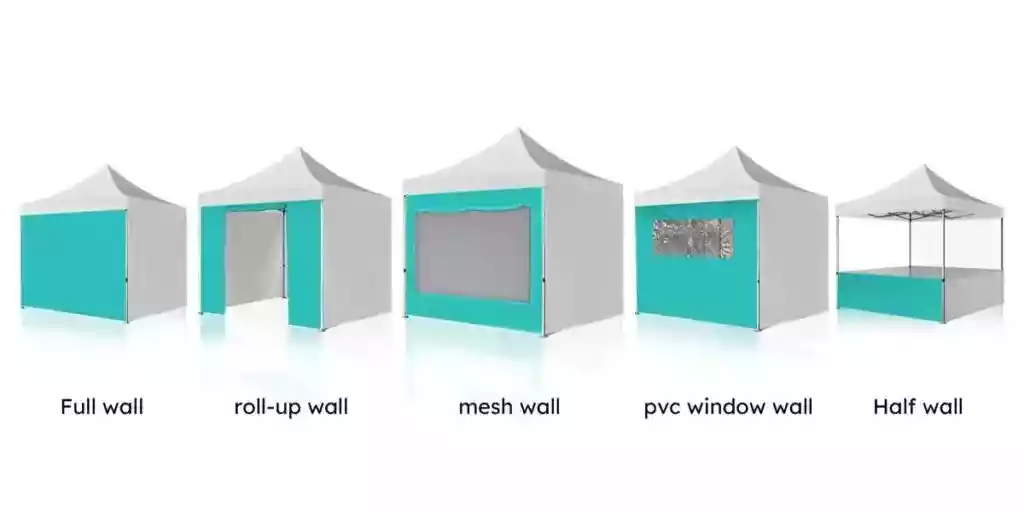 canopy tent side wall options