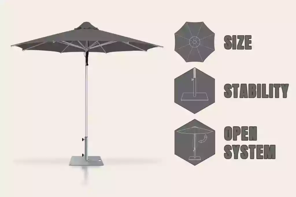 Considerations for selecting a market umbrella