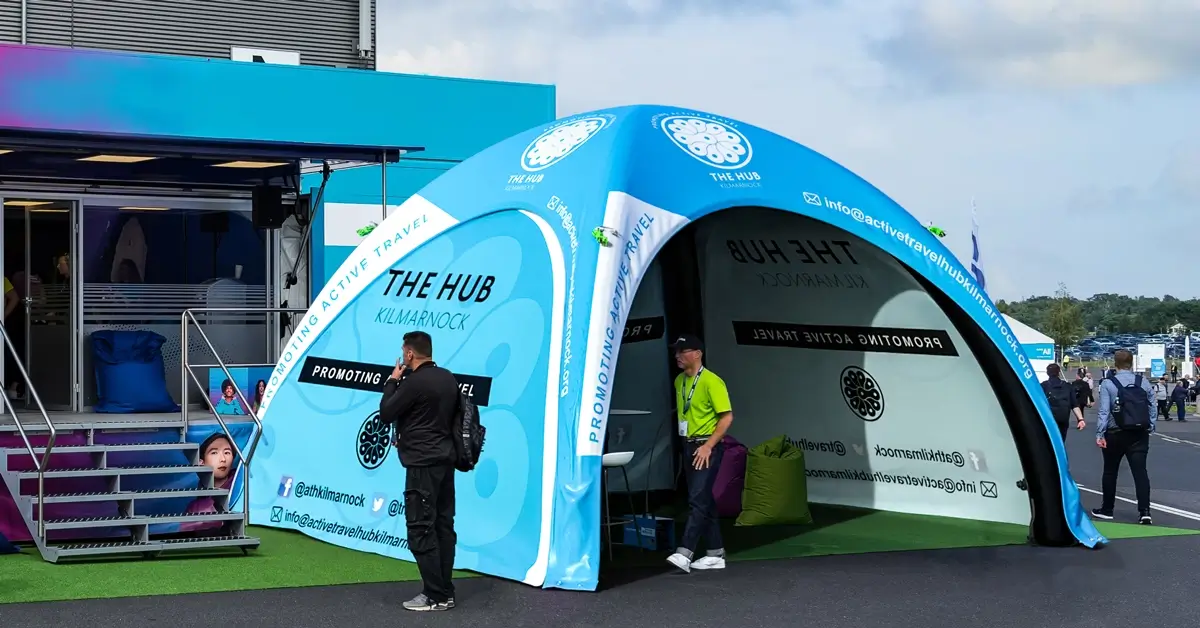 10x10--inflatable tent with sides 