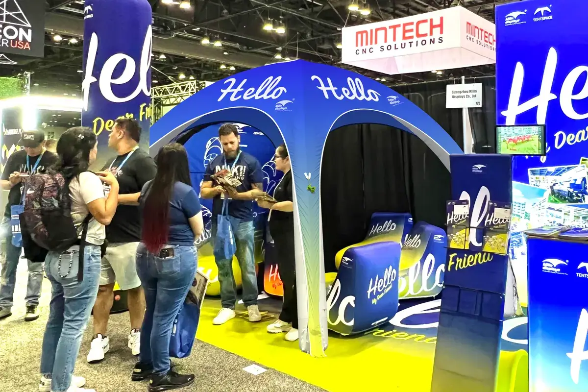 inflatable tents in commercial activities