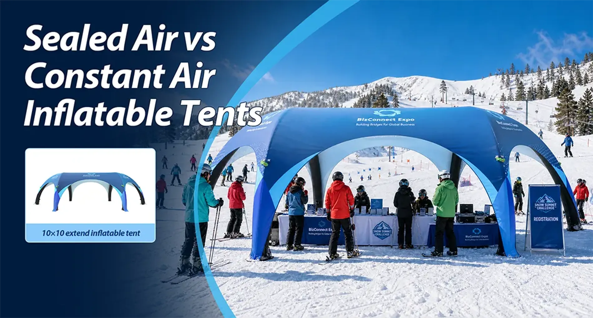 Sealed Air vs Constant Air Inflatable Tents: What’s the Difference?