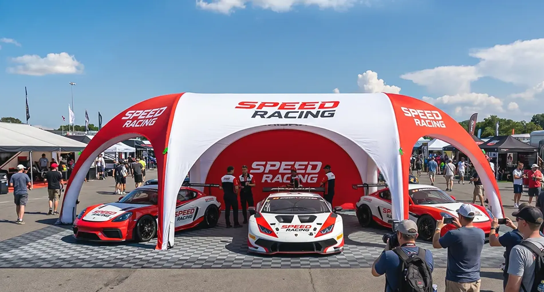 Why Auto Shows and Racing Are Choosing Custom Inflatable Tent