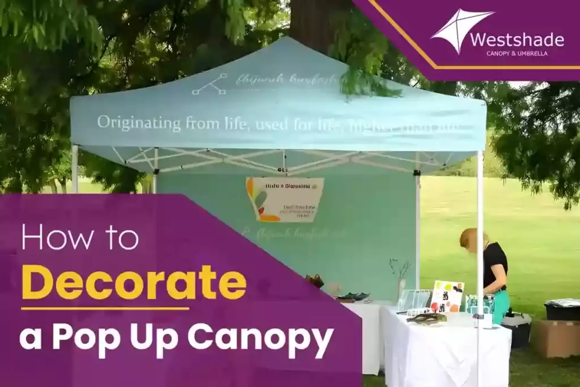 How to Decorate an Eye-Catching Pop Up Canopy?