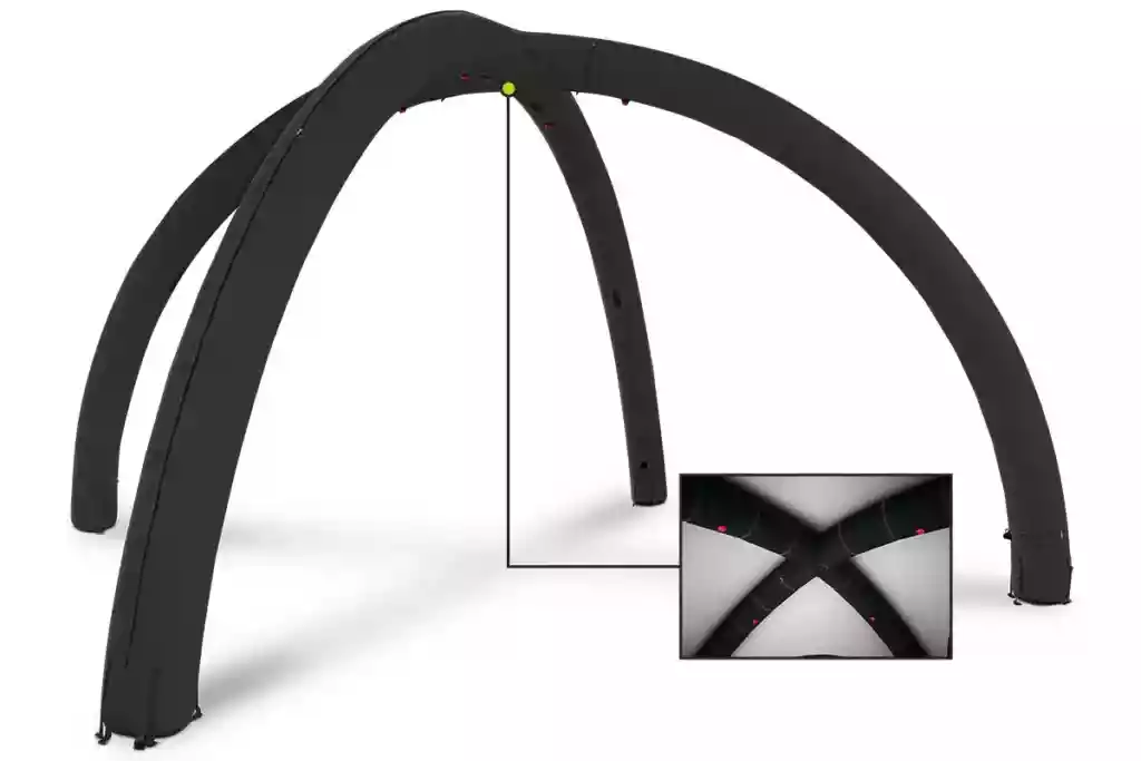 inflatable tent frame design