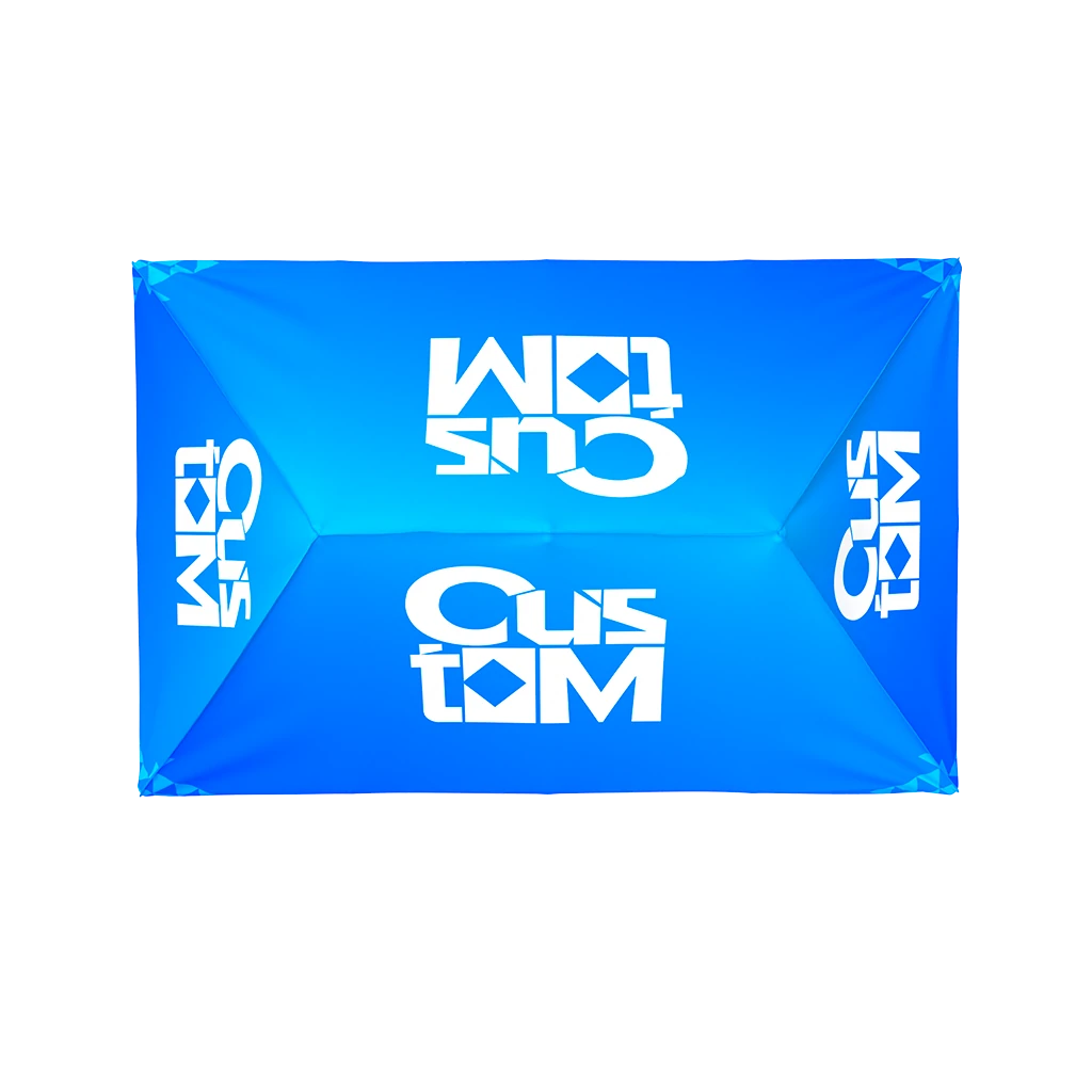 Blue 13x20 custom printed canopy tent top