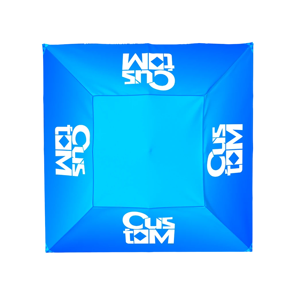 Blue 20x20 custom printed canopy tent top