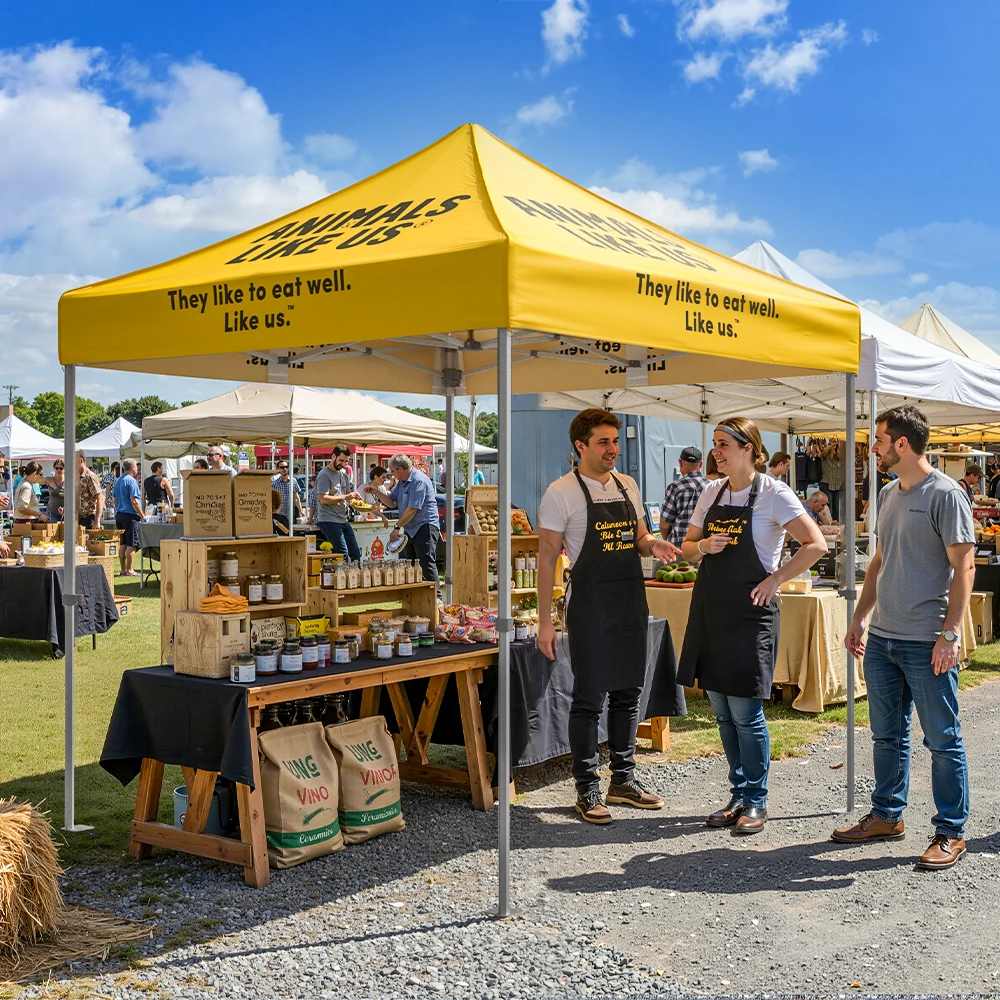 8x8 canopy tent ideal for food vendors at outdoor markets