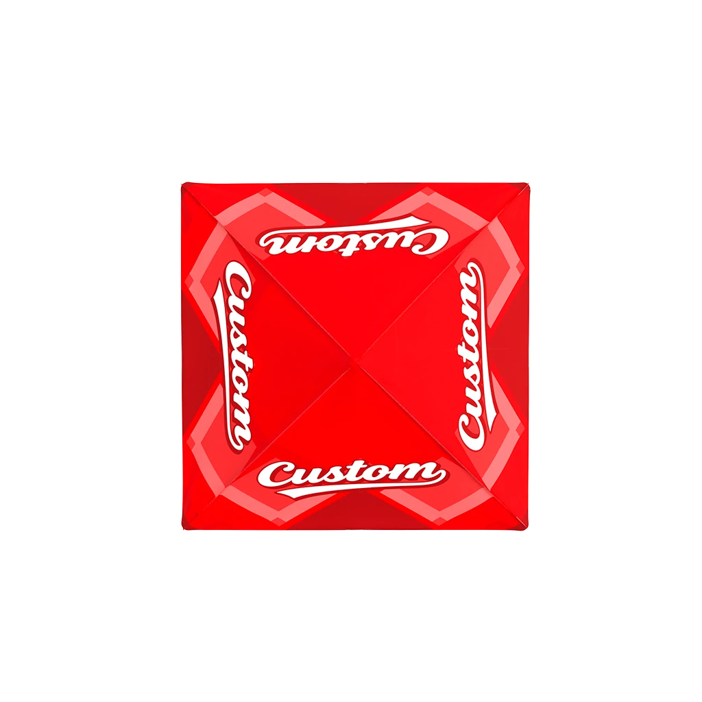 Red 5x5 custom printed canopy tent top