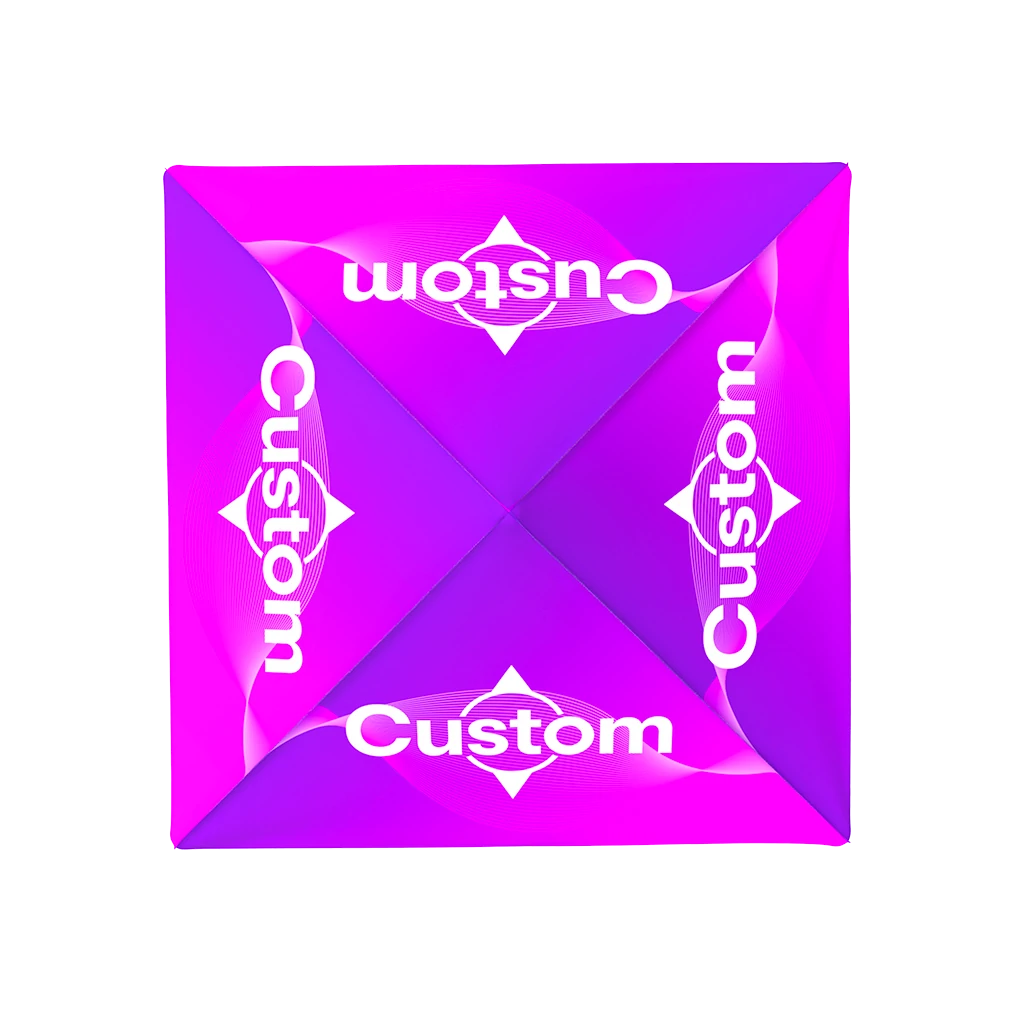 Purple 10x10 custom printed canopy tent top