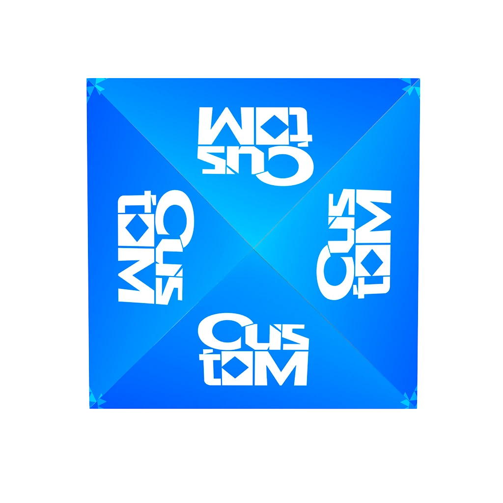 Blue 16x16 custom printed canopy tent top