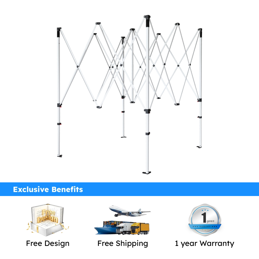 Y5 commersial steel custom canopy tent frame exclusive benefit with free design, free shipping and 1 year warranty