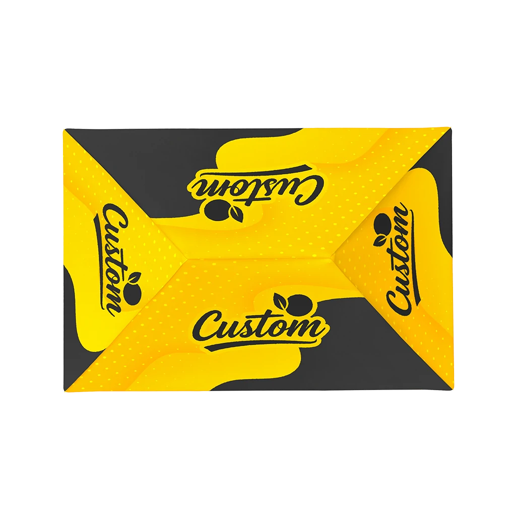 Black and yellow 10x15 custom printed canopy tent top