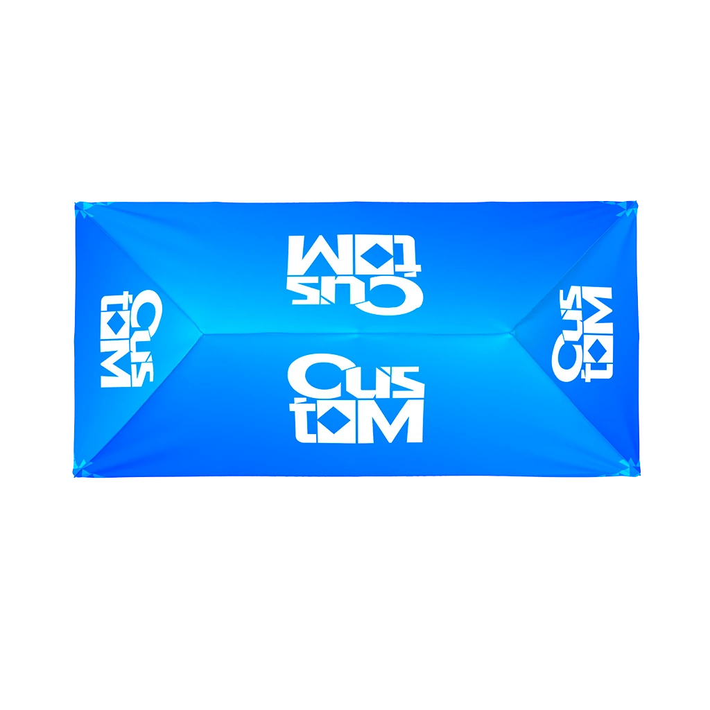 Blue 13x26 custom printed canopy tent top