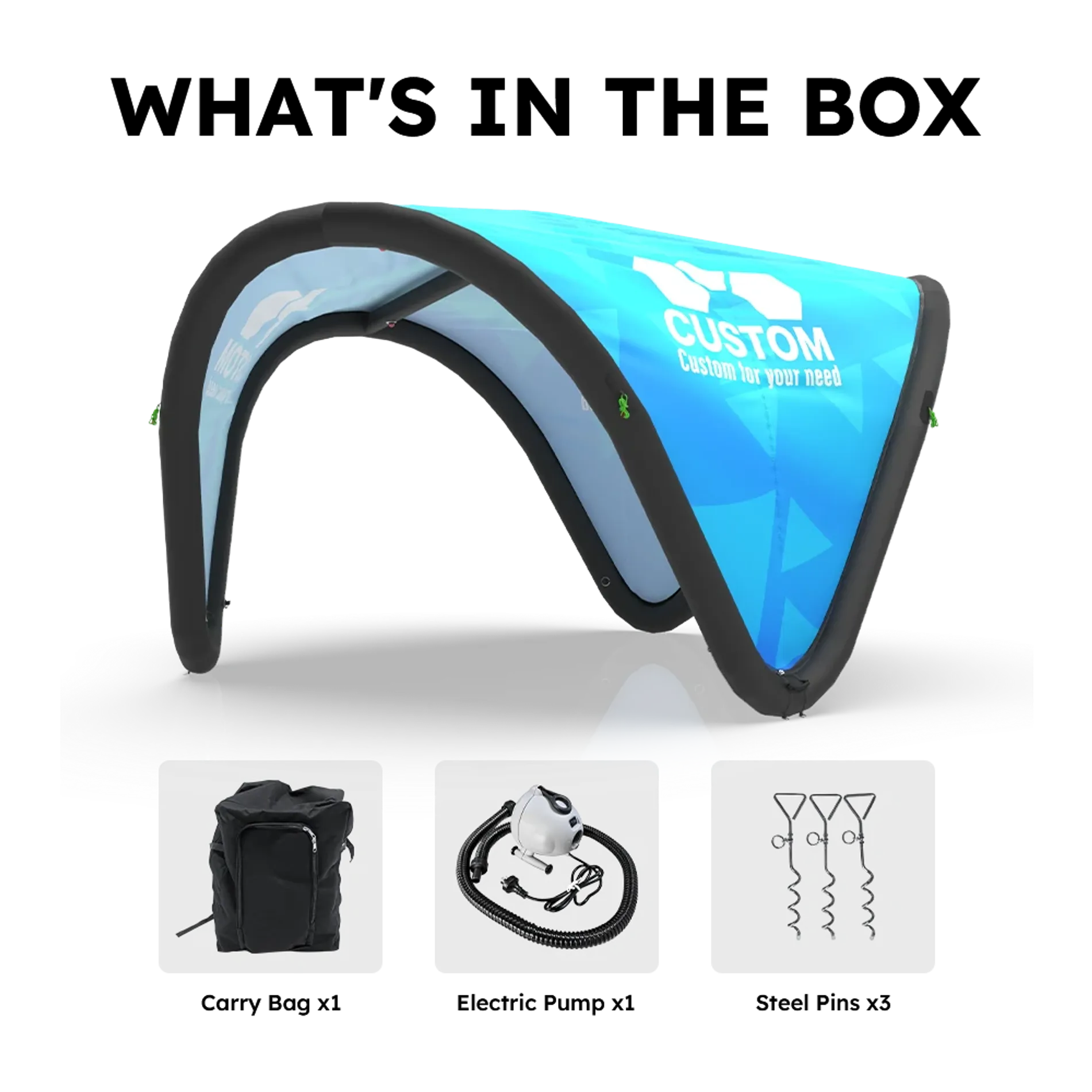 Custom Printed Inflatable Triangle Tent Accessories -1