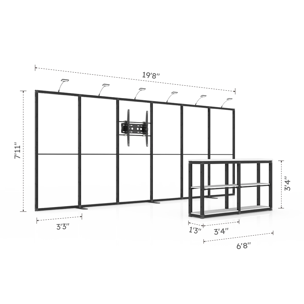 10x20 baisc trade show booth size specification