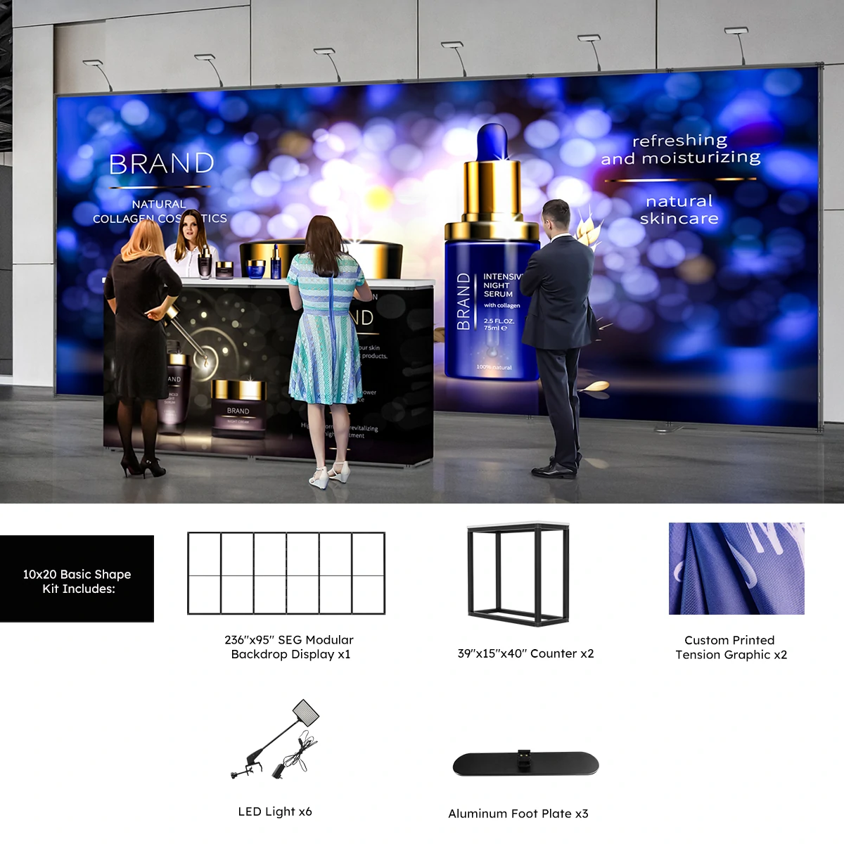 10x20 baisc trade show booth package includes