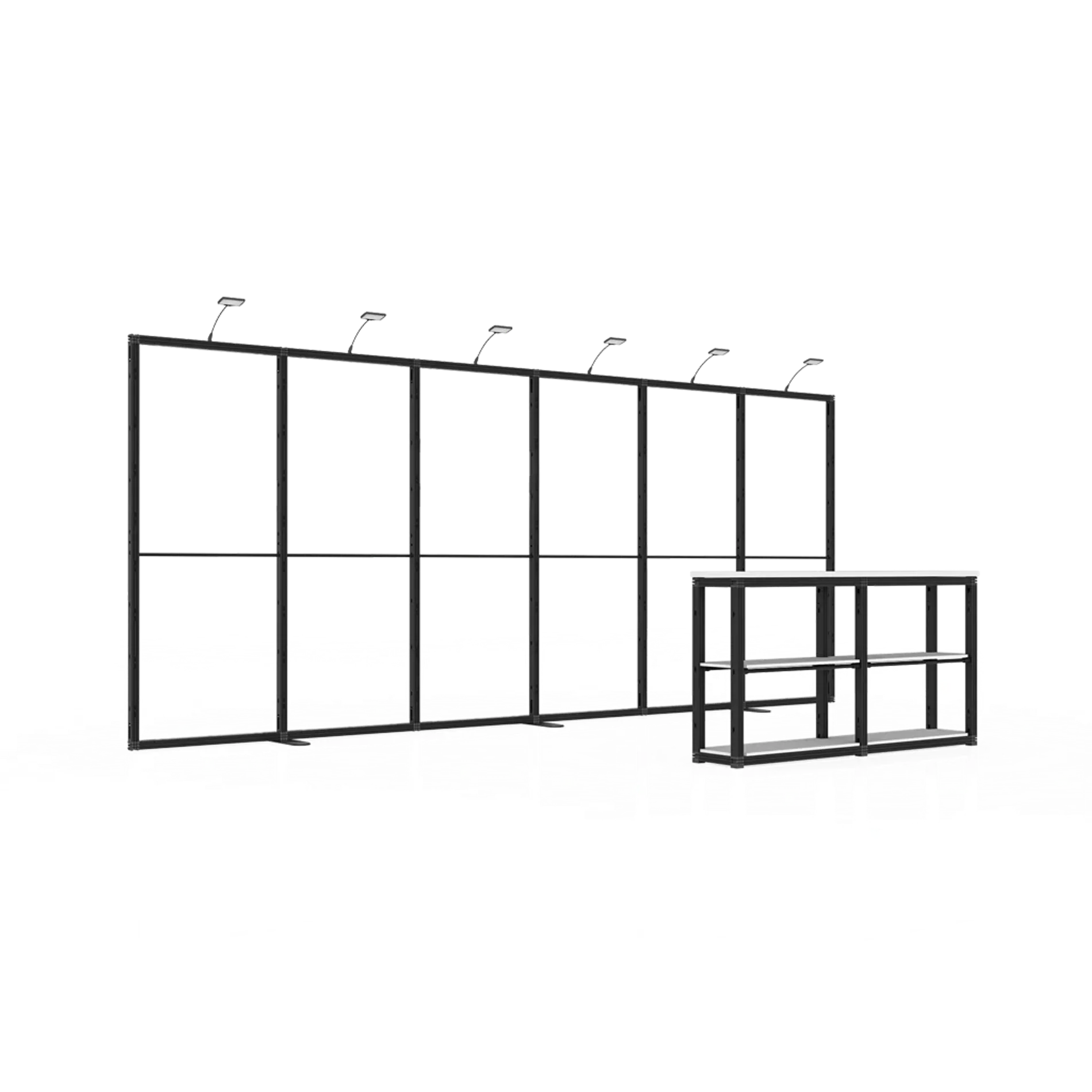 10x20 baisc trade show booth frame