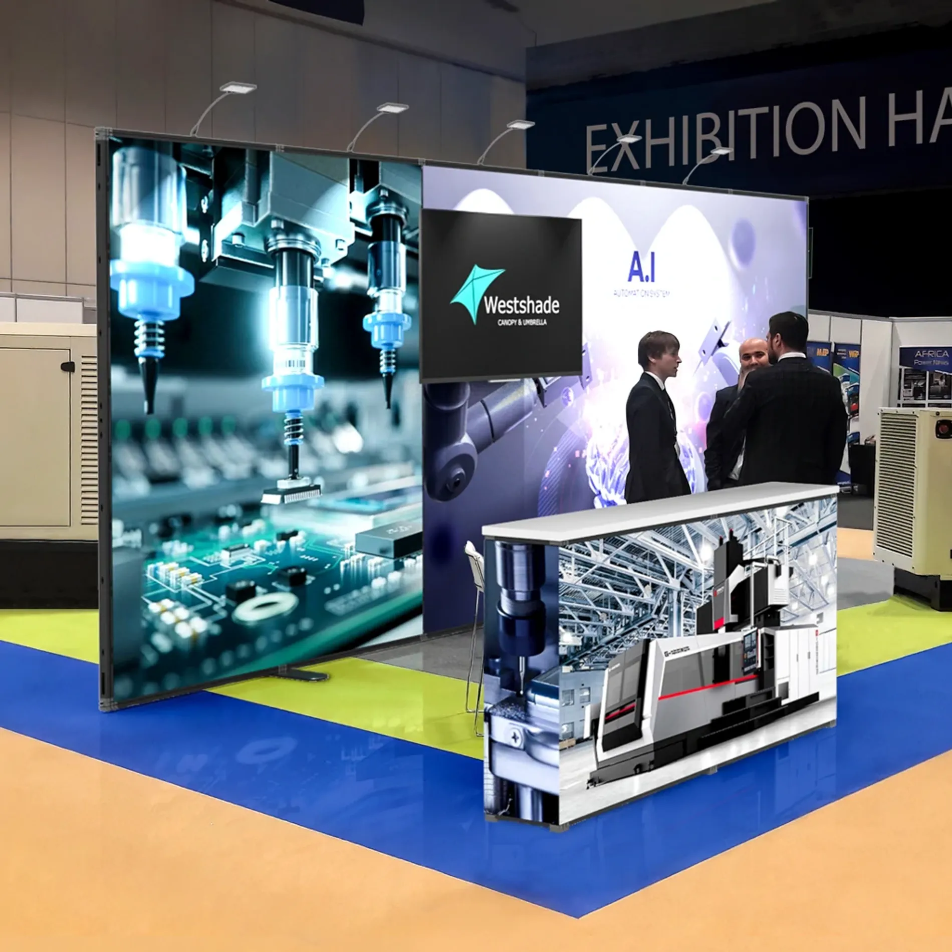 10x20 baisc trade show booth scenario