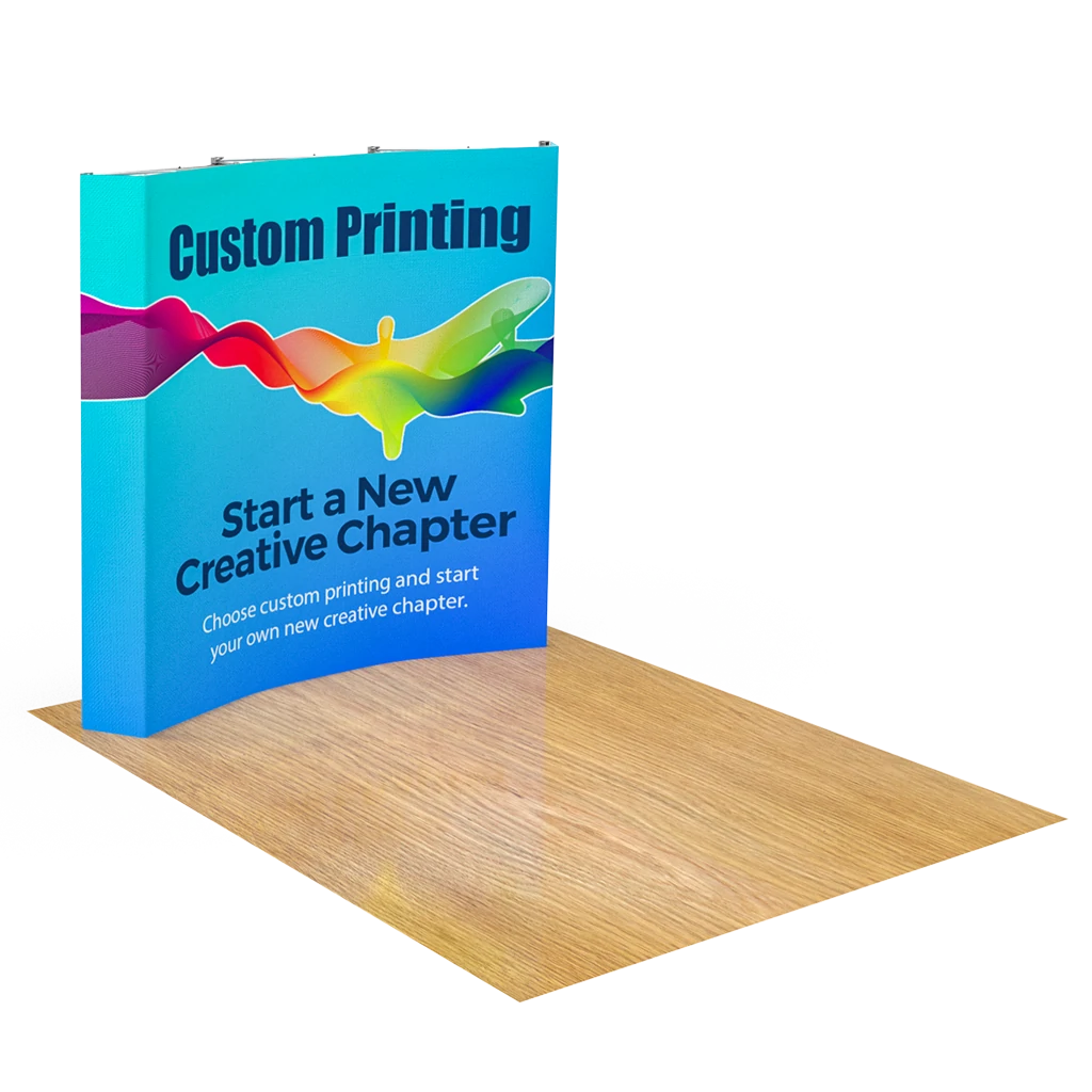 8FT Curved Pop Up Display