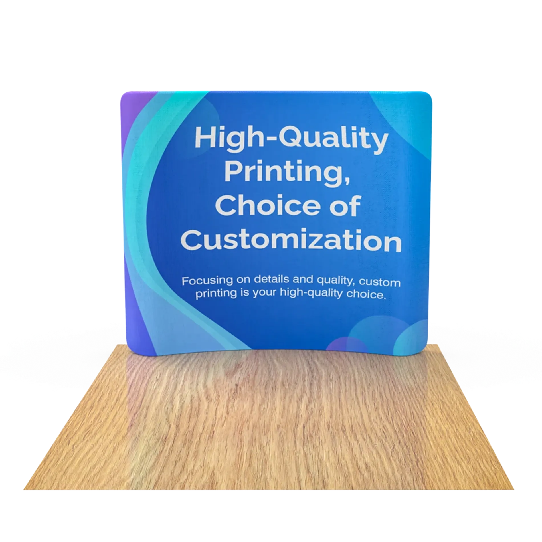 6FT Curved Tension Fabric Display Front View