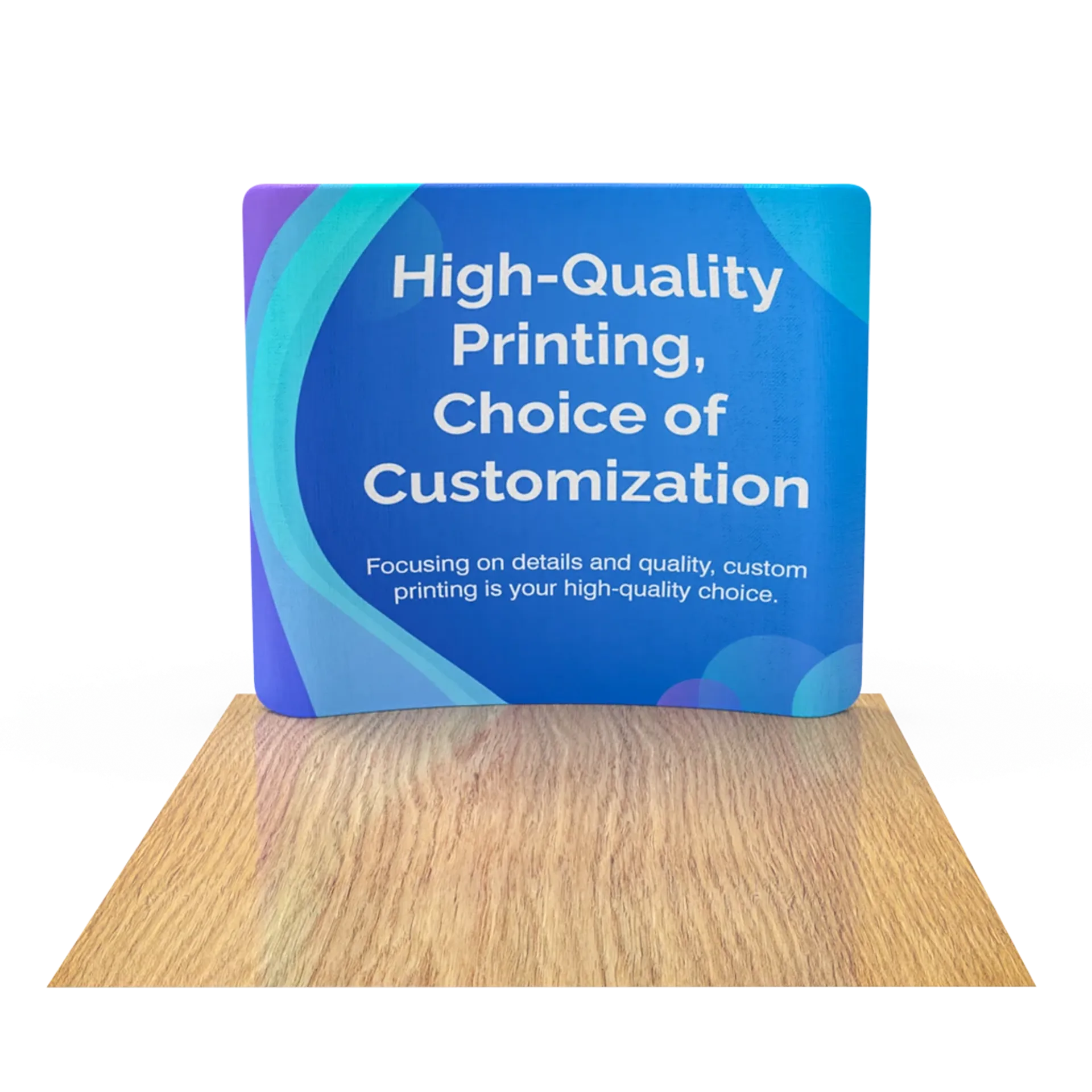 6FT Curved Tension Fabric Display Front View