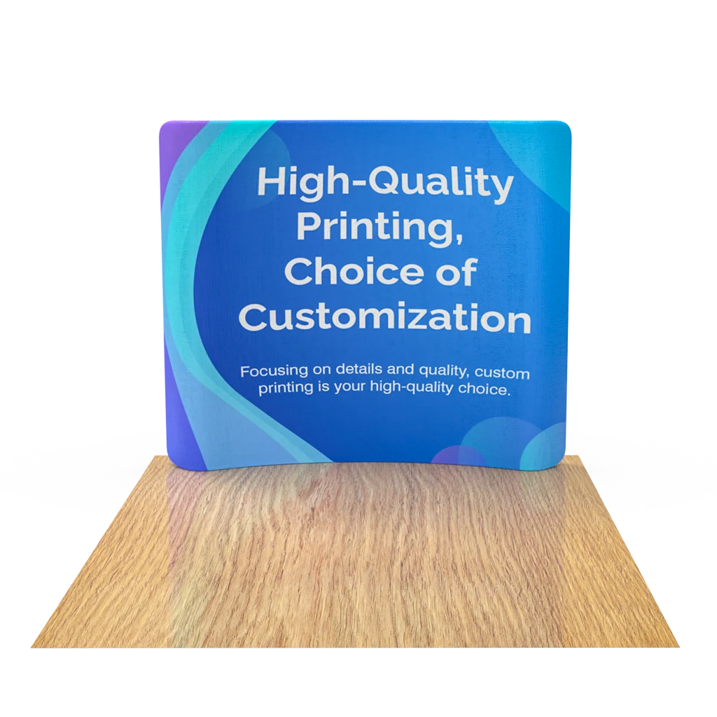 6FT Curved Tension Fabric Display Front View