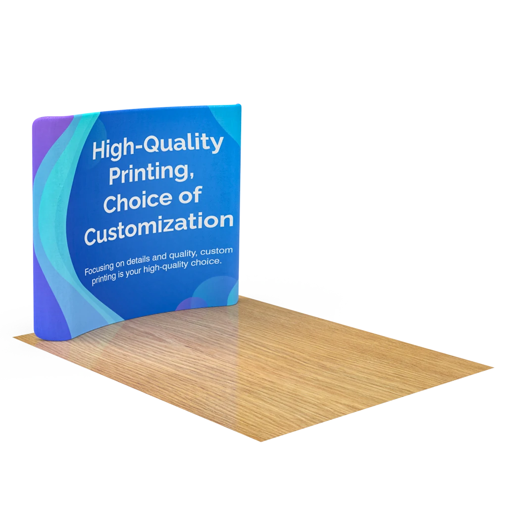 6FT Curved Tension Fabric Display