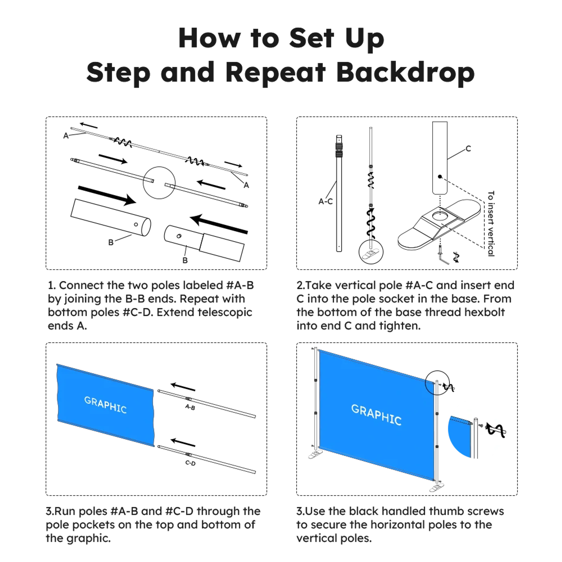 Step and Repeat Backdrop Setup Guide