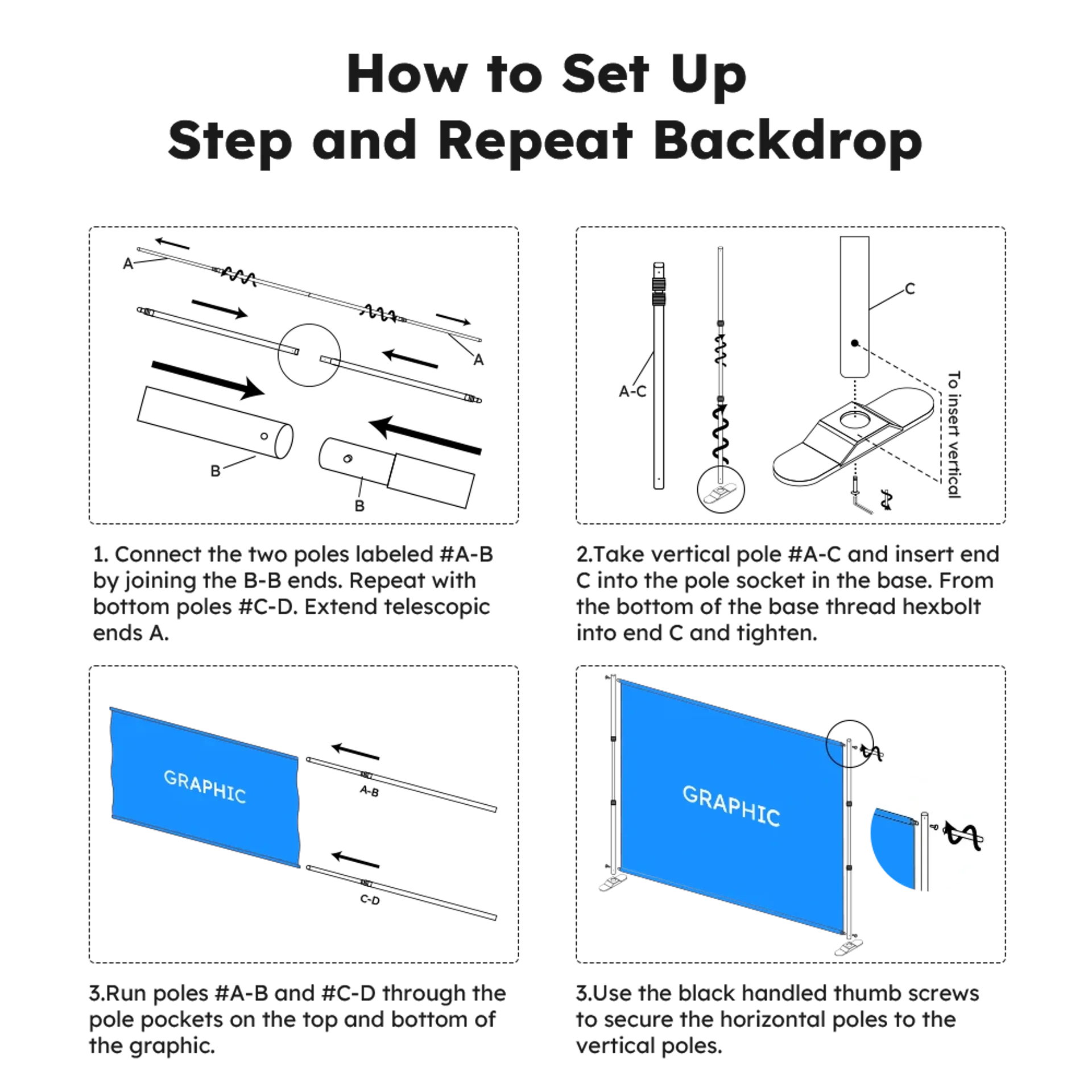 Step and Repeat Backdrop Setup Guide